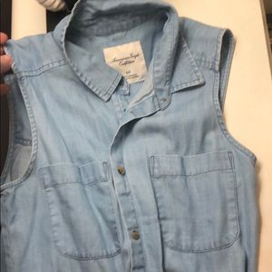 American Eagle Jean Tank shirt